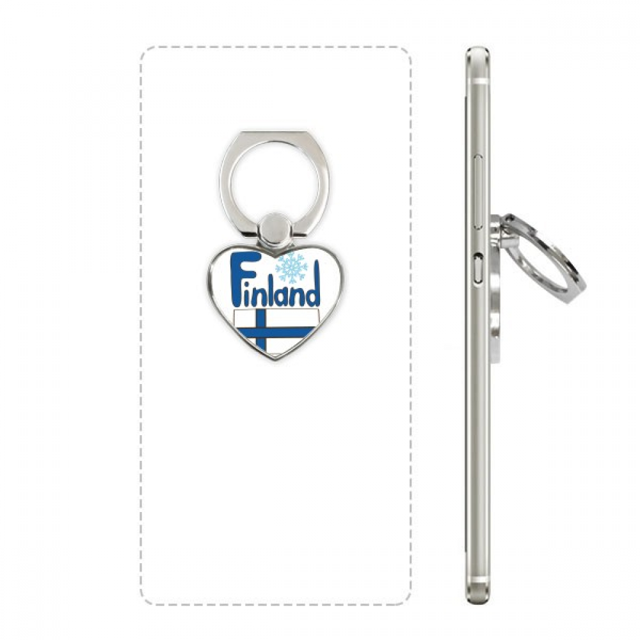 finland national flag blue pattern ph stand holder kickstand universal support
