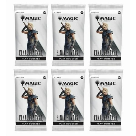 6 Packs Magic the Gathering Play Booster Pack Lot MTG Final Fantasy