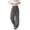 Dark Gray, variant on Kureaily Summer New Men's Ice Silk Imitation Inen Drape Casual Straight Pants Wide Leg Mopping Pants