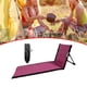 thumbnail image 1 of Silla de piso con respaldo Asientos de playa Colchoneta de playa Sillas de camping de asiento bajo Colchón Tumbona de playa Silla de playa para viajar Color Pitaya39x40x78, 1 of 8