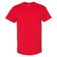 thumbnail image 5 of Gildan Short Sleeve T-Shirt -GR50, Men's Crew Neck Tee 100% Heavy CottonT-Shirt, (XL, Red), 5 of 5