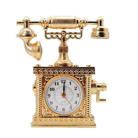 

Xinduolei Clock Alarm Clock Telephone Desk Clock Abs Phone Desk Top Vintage Table Clock Wall Clock Telephone Toy Telephone Plaything Phone Number Ornaments Pro with Screen Wolf M Oven Probe Grill Meat