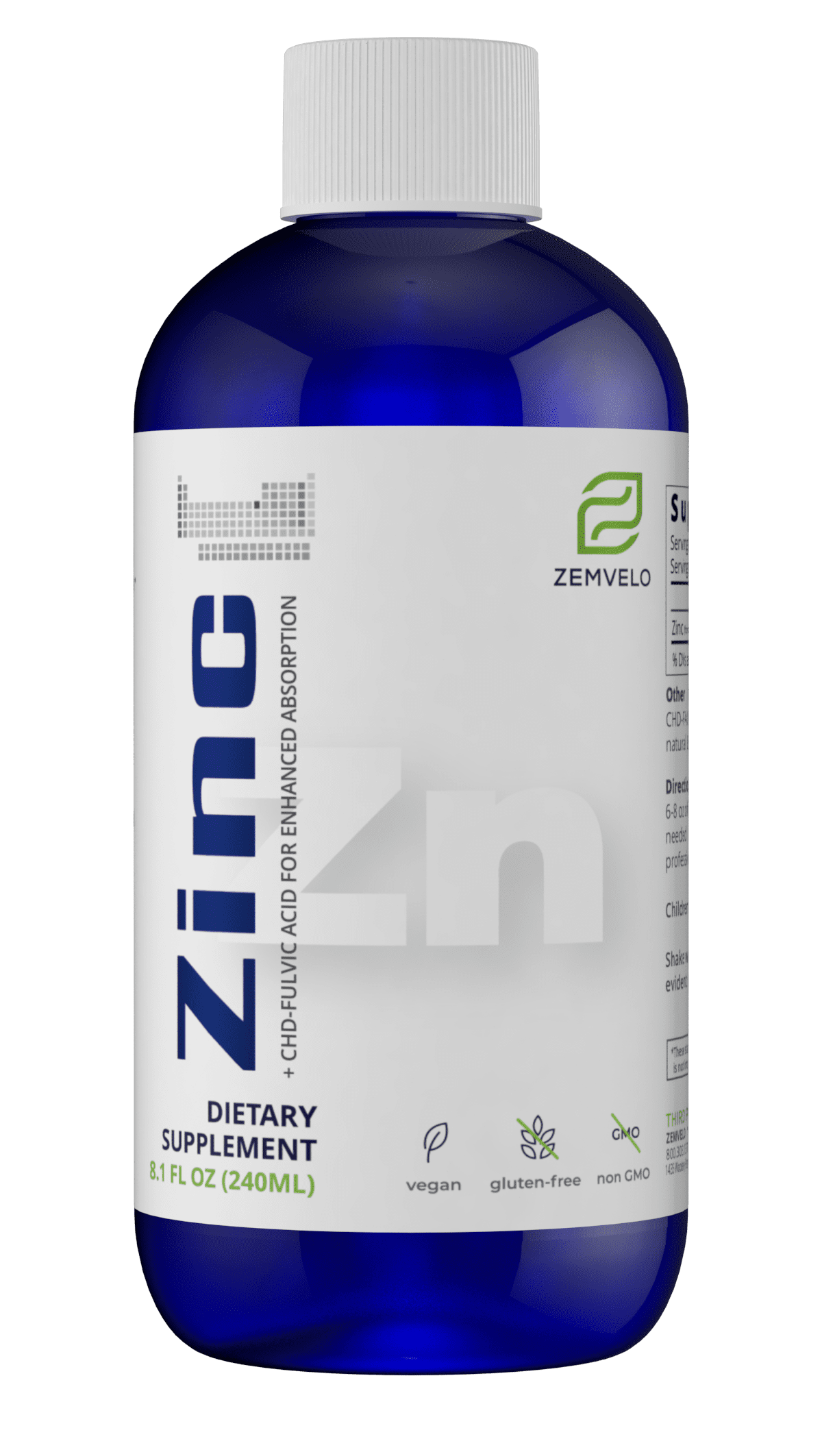 Liquid Ionic Zinc (8 Oz 96 Day Supply)
