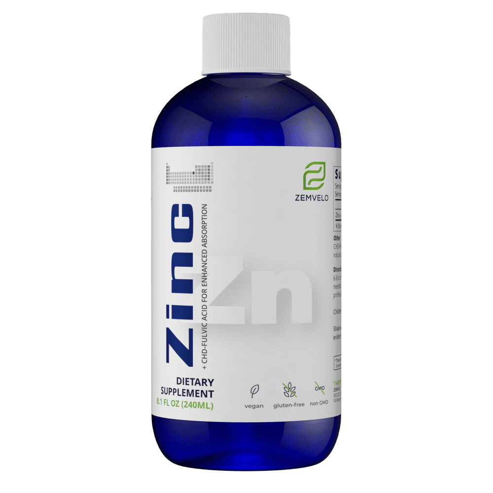 Liquid Ionic Zinc (8 Oz 96 Day Supply)