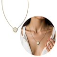 thumbnail image 2 of Adjustable Length Copper Necklace with Shell Aventurine Gemstones Clavicle Accessories For Casual Or Formal Wear Multicolor, 2 of 4