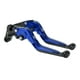 thumbnail image 1 of Palancas de freno y embrague cortas y largas para Yamaha YZF R1 1999-2001, palanca de freno ajustable de motocicleta, aleación de aluminio, mango azul con extremo negro, 1 of 1