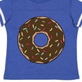 thumbnail image 4 of Inktastic Chocolate Donut, Doughnut, Glaze, Icing, Sprinkles Boys or Girls Toddler T-Shirt, 4 of 5