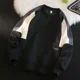 thumbnail image 4 of Ropa para hombre Sudadera sin capucha para hombre Jersey blanco Camiseta superior Empalmada Otoño Cálido Emo Harajuku Moda Sin marca Barato, 4 of 5