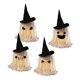 thumbnail image 5 of 4 Piezas Fantasma Decorativo de Halloween con Luz LED Adorno de Mesa en Poliéster Figura Adorable y Opción de Rostro DIY Adecuado para Reuniones Paquete de 4, 5 of 9