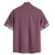 thumbnail image 4 of Camisa Hombre Moda de primavera y verano para hombre, camisa informal de manga corta con cuello levantado, camisetas transpirables para hombre (Red, L), 4 of 5