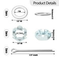 thumbnail image 4 of Kit d'Écrou de Remorque 2 Pcs avec Écrous de Broche 1 Po Rondelle 2.2 Po Long Épingles Galvanisées pour Broche 1 Po, 4 of 7