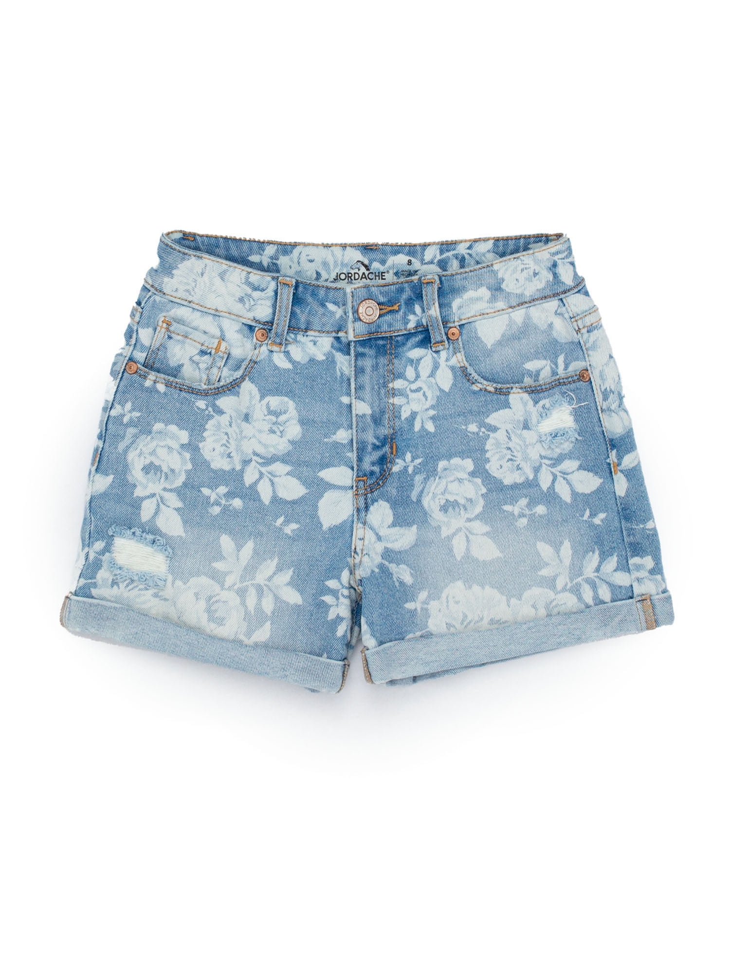 Jordache Girls High Rise Mom Short, Sizes 5-18