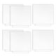 thumbnail image 1 of 6 láminas acrílicas para base de luz, tablero de vidrio fundido transparente, 2 mm (0,08") Cuadrado, 1 of 9