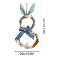 thumbnail image 3 of QTOCIO Easter Decorations, Easter Decorations with Lights Rings Flower Garlands Easter Home Decorations Pendants Shop Window Props, 3 of 6