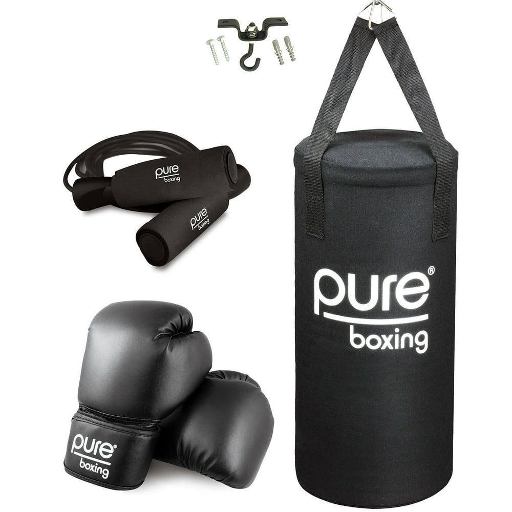 Pure Boxing 25 lb Heavy Bag Boxing Set for Kids