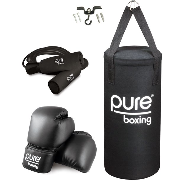 Pure Boxing 25 lb Heavy Bag Boxing Set for Kids