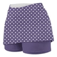 thumbnail image 4 of Erwazi Womens Dot Printed Yoga Skorts High Waisted Tight Jogging Workout Skirted Shorts with Pockets, 4 of 5