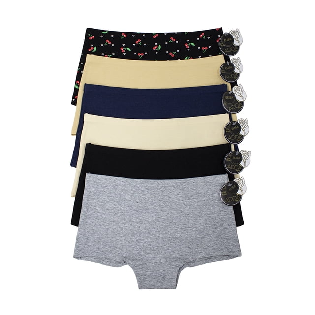 Paquete de Bóxer para Dama Adda Lingerie Modelo Elisa, Bóxer para sin costuras, Colores surtidos