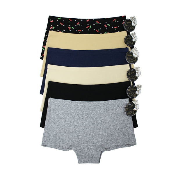 Paquete de Bóxer para Dama Adda Lingerie Modelo Elisa, Bóxer para sin costuras, Colores surtidos