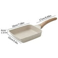 thumbnail image 3 of Japanese Omelette Pan, Tamagoyaki Egg Pan, Nonstick Egg Frying Pan, Nonstick Ceramic Grill Pan for Stove Tops, Versatile Square Grilling Pan with Pour Spouts, for Steak, Breakfast, 3 of 6
