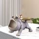 thumbnail image 2 of Bandeja de almacenamiento para perros, estatuas, dulces, joyas, caja de almacenamiento, escultura de animal, cuenco para Beige, 2 of 3