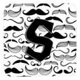 thumbnail image 1 of Carolines Treasures CJ2009-SFC Letter S Moustache Initial Foam Coasters- Set Of 4, 1 of 1