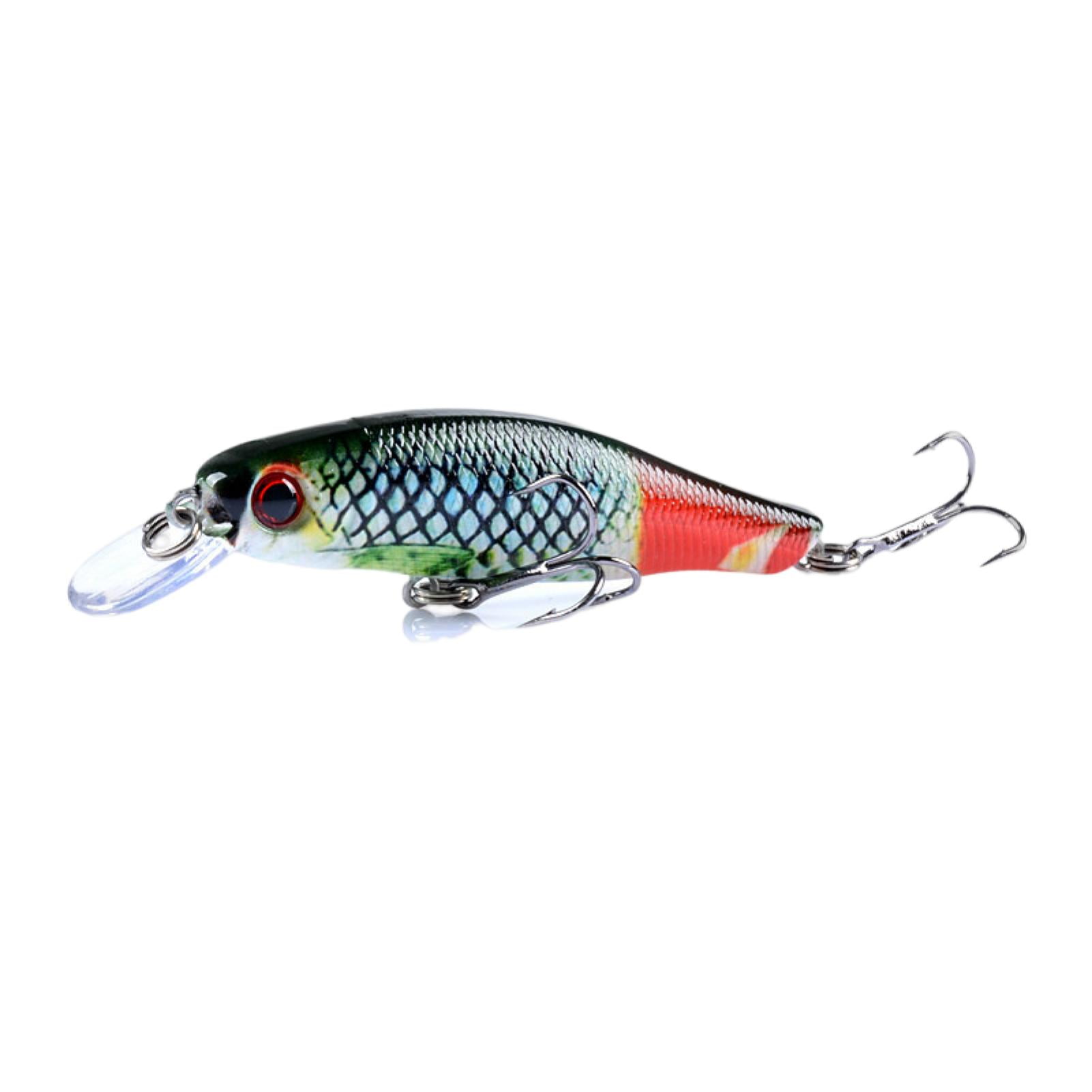UDIYO 8.5cm/8.7g Bionic Bait Vibrant Color Realistic Looking 3D Eyes Design  with Treble Hook Smooth Increase Fishing Rate Colorful Artificial Vivid