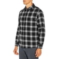 thumbnail image 4 of Eddie Bauer Men's Long Sleeve Flannel Button Down Shirt (Caviar Jackson Plaid, XL), 4 of 4