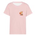 thumbnail image 4 of YunPes Short Sleeve T-Shirt for Girls Cute Squirrel Print Crewneck Tee Summer Casual Confortable Pullover Tops for Kids, 4 of 5