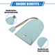 thumbnail image 3 of Unique Bargains 4 Piezas Funda Extraíble para Llavero de Coche Universal para Coche Protección Completa Piel Sintética Azul con Llavero, 3 of 7