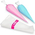 thumbnail image 1 of 100 Anti Burst Disposable Piping Bags - 12 Inch | Pastry Bags | Icing Piping Bags | Tipless Piping Bags | Icing Bags | Frosting Bags | Piping Bag | Cake Decorating Bags | Cake And Cookie Decoration, 1 of 4