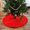 Red, variant on Nkmbld Large Christmas Tree Skirt Faux Xmas Tree Collar with Star Print Christmas Decorations, Vintage Style Christmas Tree Base Cover, White