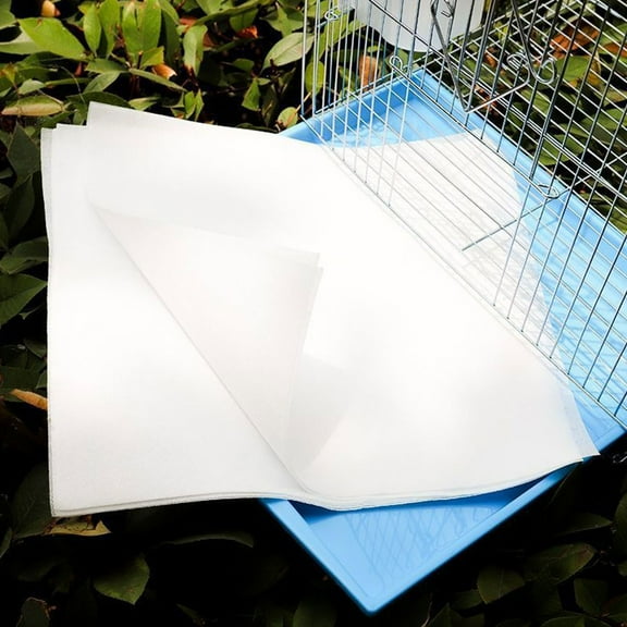 LITINKIMI Disposable Bird Cage Liners Parrot Cage Paper Liners White 100Pcs 8.5X8.5in