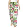 thumbnail image 2 of Lsque Tropical Flamingo Print Women's Pajama Pants, Lounge Pant - Comfortable Home Wear,Elastic Waistband, Stylish Design-XX-Large, 2 of 9