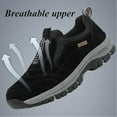 thumbnail image 6 of XDDLITP Men's Comfortable Waterproof Orthopedic Walking Shoes Shoes Men Breathable Walking Shoes for Men Brown 44(US-10), 6 of 7