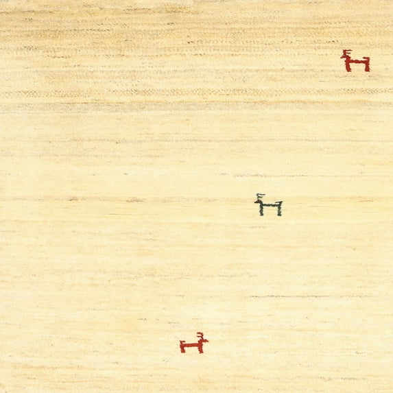 Ahgly Company Indoor Square Contemporary Mustard Yellow Solid Area Rugs, 5' Square