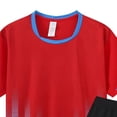 thumbnail image 4 of KPOPLK Boys Athletic Shorts Set Breathable Boys TShirt and Basketball Shorts 2 Piece Outfit Set Size 7-8 Years,Red, 4 of 4