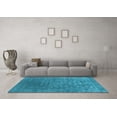 thumbnail image 3 of Ahgly Company Indoor Rectangle Oriental Light Blue Industrial Area Rugs, 6' x 9', 3 of 4