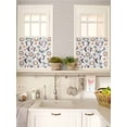 thumbnail image 5 of Hummingbirds 2 Panel Kitchen Curtains for Small Windows, Spring Watercolor Flowers Leaf Plant Bathroom Tier Curtain, Short Window Treatment for Bedroom/Living Room 55"x36", 5 of 6