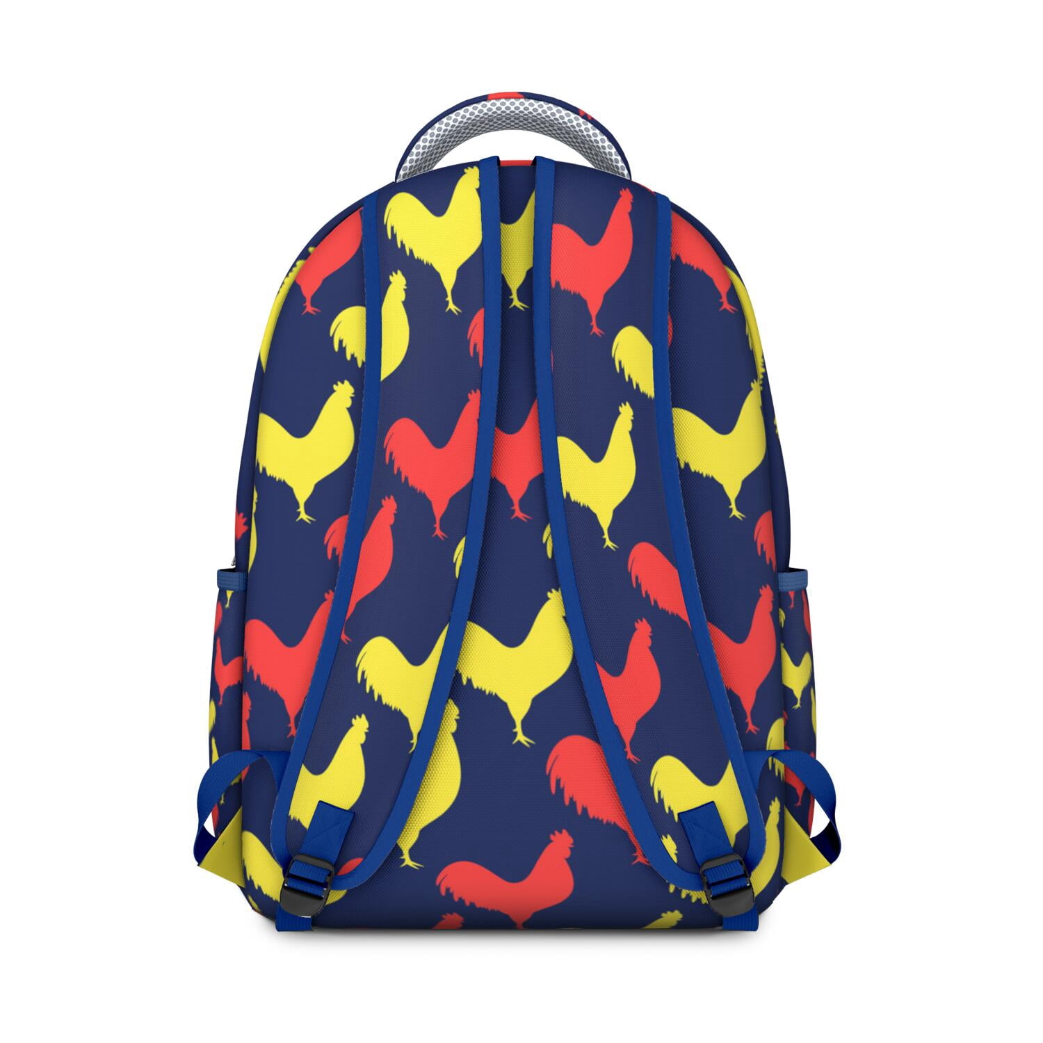 "Stylish Chicken Graphic Backpack - Spacious & Waterproof School Bag for Teens, Lightweight Laptop Backpack for High School & College, Trendy & Practical"