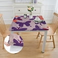 thumbnail image 2 of Acheng Butterflies Purple Silk Screen Square Tablecloth Full Width Single-Sided Printing 100% Polyester Fiber 40*40, 2 of 8