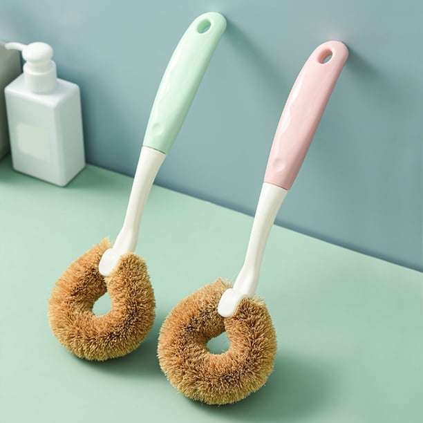 Xihbxyly Cepillo Antiadherente para Sartenes Palm, Mango Largo, Flexible y Duradero, Herramienta Multiusos, Suave con Los Utensilios de Cocina, Fácil Agarre, 28 Cm