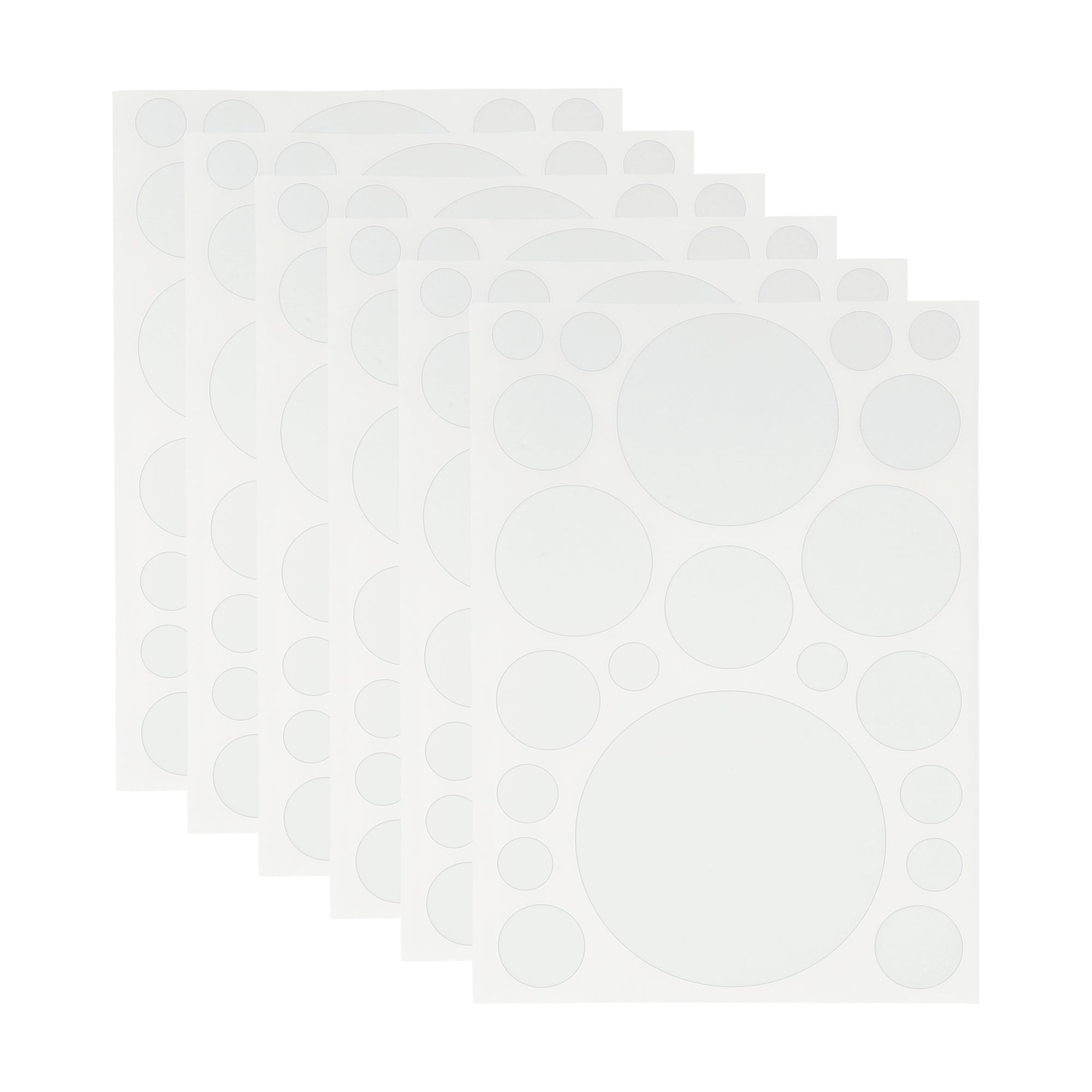 Unique Bargains Mall Large Round Dots Gift Stickers 6PCS White