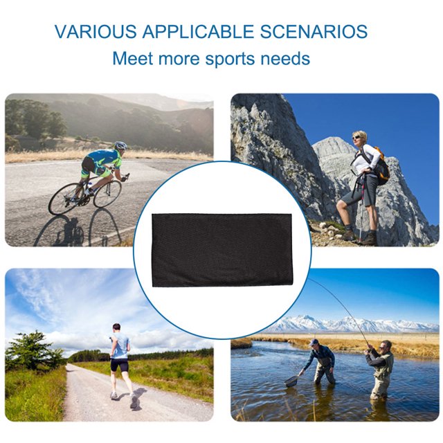 Polainas De Cuello Pañuelos pasamontañas transpirable cubierta de cara bufanda para senderismo pesca (negro) Likrtyny Accesorios para bicicletas
