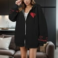 thumbnail image 2 of Cardigan Jacquard pour Femme à Capuche 2024 Automne Chandail Décontracté Confortable pour Tous les Jours, 2 of 5