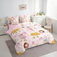 thumbnail image 2 of Manfei Kawaii Snacks Bedding Comforter Set 7pcs for Kids Girls, Bread Ice Cream King Bedding Sets, Donut Cake Strawberry Bed Sheets, Super Cozy Room Decor, 2 of 7