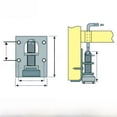 thumbnail image 3 of Almohadilla de ajuste para patas de armario Tornillo ajustable que resuelve desniveles en suelos Muebles Tornillo de ajuste de montaje lateral para armarios Anclaje antideslizante, 3 of 4