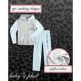 thumbnail image 2 of Baby Phat Girls Sweatsuit Set - 2 Piece Soft Fleece Zip Up Hoodie Sweatshirt & Girls Sweat Pants, 2 of 7
