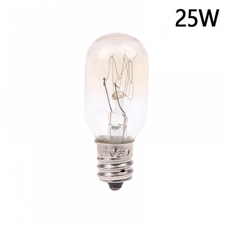 HIBIBUD 1Pc T2 E12 12V 15W/25W Salt Lamp Globe Bulb Incandescent Bulbs Refrigerator Oven Light Bulbs Replacement Light Bulb