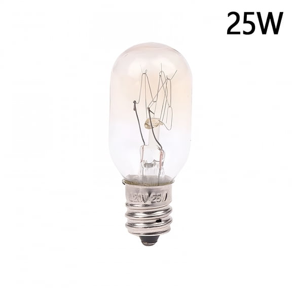 HIBIBUD 1Pc T2 E12 12V 15W/25W Salt Lamp Globe Bulb Incandescent Bulbs Refrigerator Oven Light Bulbs Replacement Light Bulb